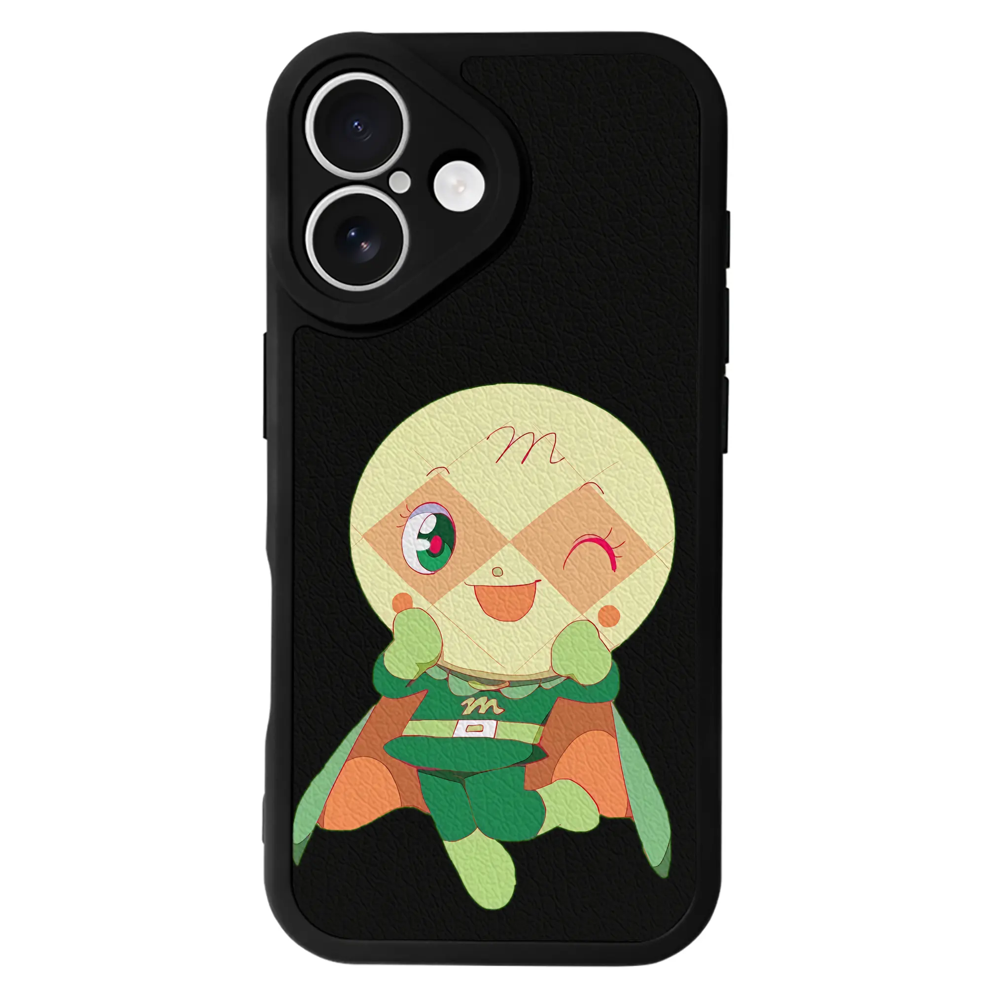 アンパンマン グッズ,メロンパンナ - IPhone 16シリーズ対応 ・ シリコンスマホケース ・ レザー調 ・ 高精度フィット ・ 耐衝撃 ・ ワイヤレス充電対応 ・ 精密カット